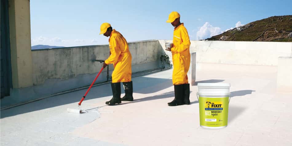 Water proofing using Dr.Fixit