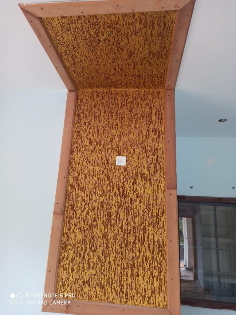 Textured wall partition