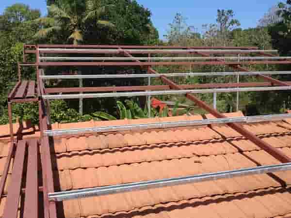 Mounting Structure Over Tile Roof